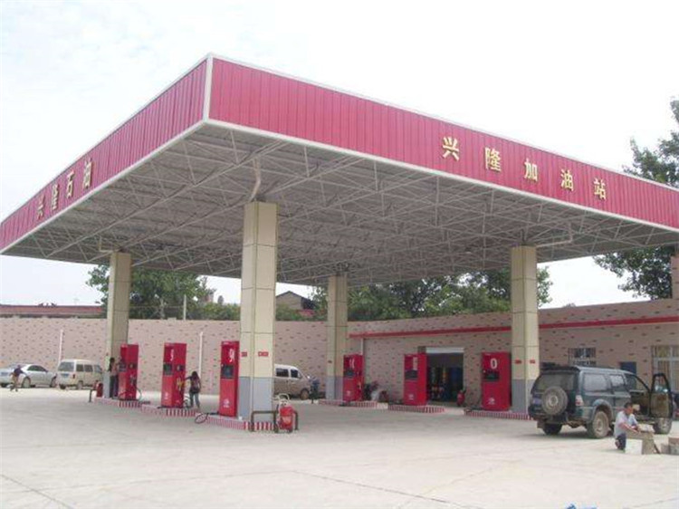 萧县加油站钢结构网架案例9