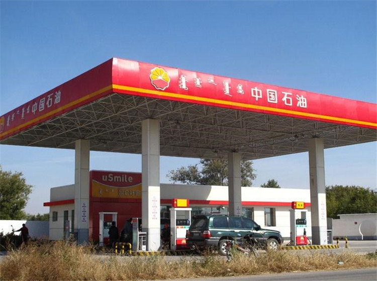 萧县加油站钢结构网架案例1